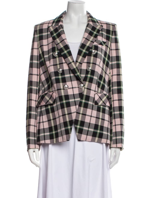 Veronica Beard Plaid Print Blazer