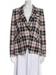 Veronica Beard Plaid Print Blazer