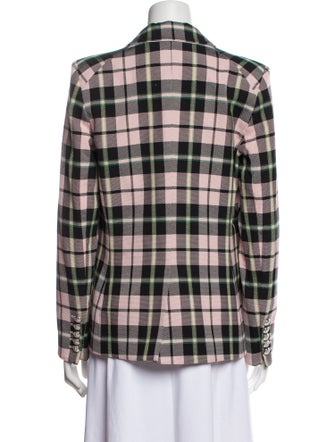Veronica Beard Plaid Print Blazer