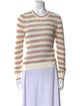 Veronica Beard Linen Striped Sweater