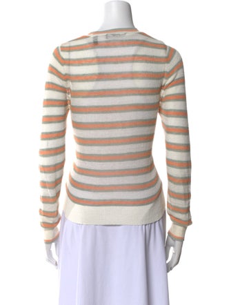 Veronica Beard Linen Striped Sweater