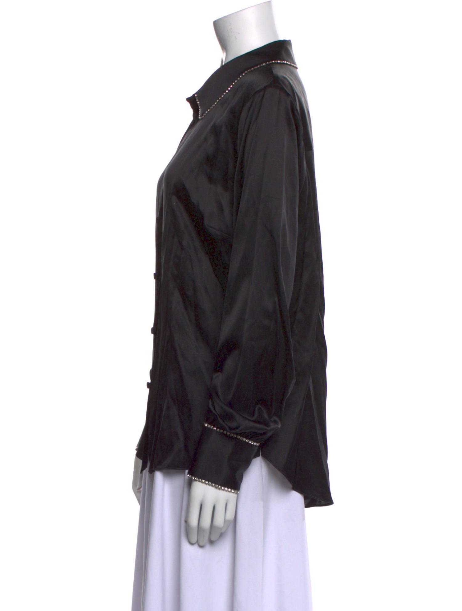 Veronica Beard Silk Long Sleeve Button-Up Top w/ Tags