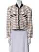 Veronica Beard Plaid Print Evening Jacket