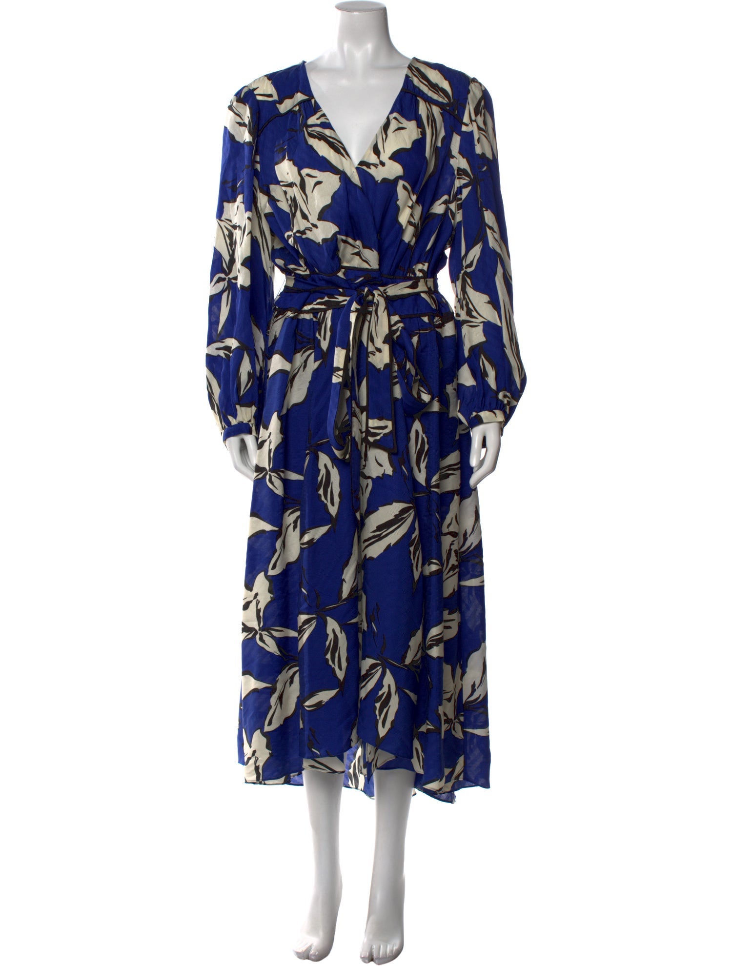 Veronica Beard Floral Print Long Dress