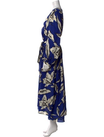 Veronica Beard Floral Print Long Dress