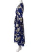 Veronica Beard Floral Print Long Dress