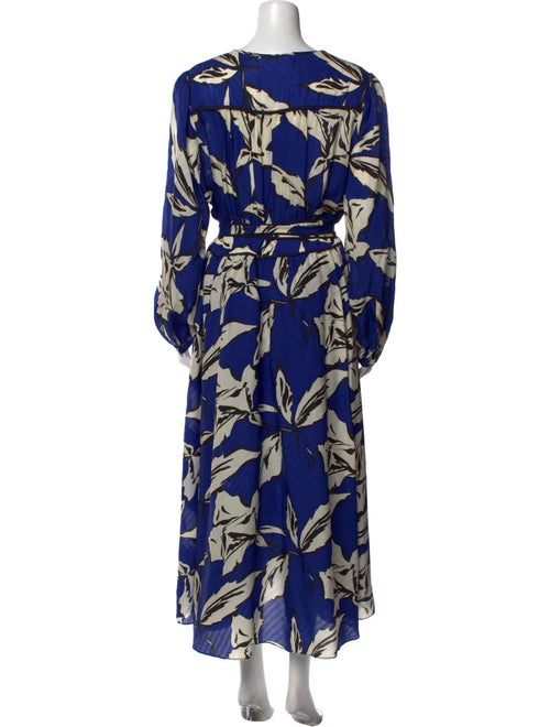 Veronica Beard Floral Print Long Dress