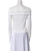 Veronica Beard Off-The-Shoulder Long Sleeve Top