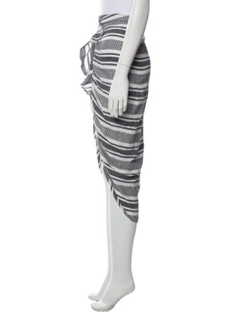 Veronica Beard Striped Midi Length Skirt