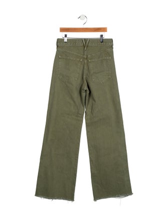 Veronica Beard High-Rise Wide Leg Jeans