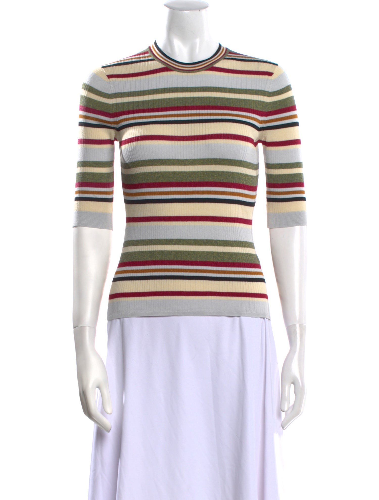 Veronica Beard Striped Crew Neck Top w/ Tags