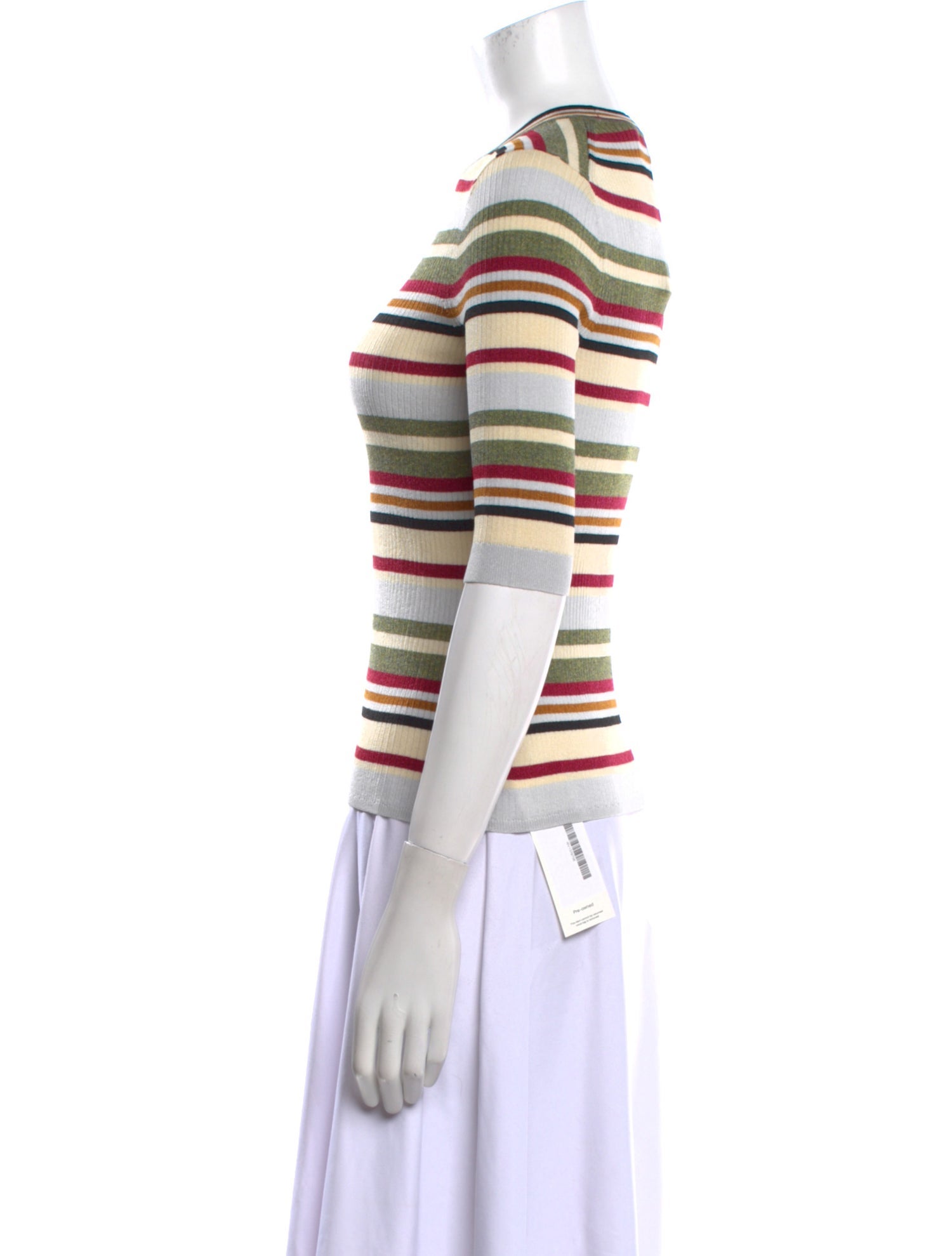 Veronica Beard Striped Crew Neck Top w/ Tags