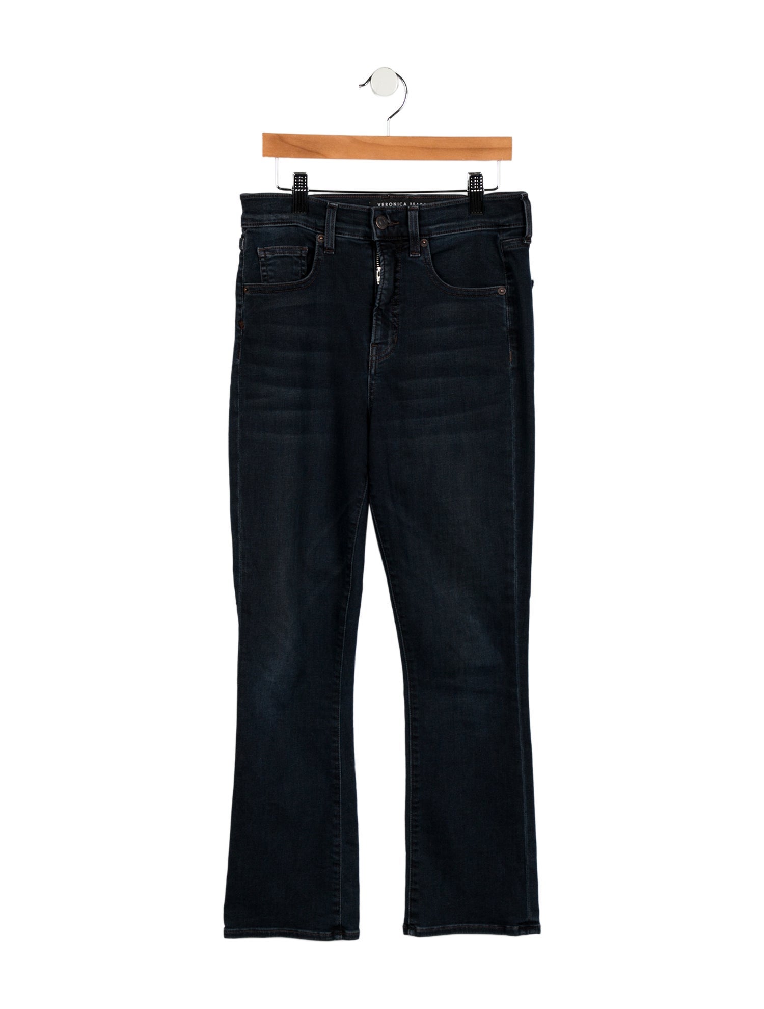 Veronica Beard High-Rise Straight Leg Jeans