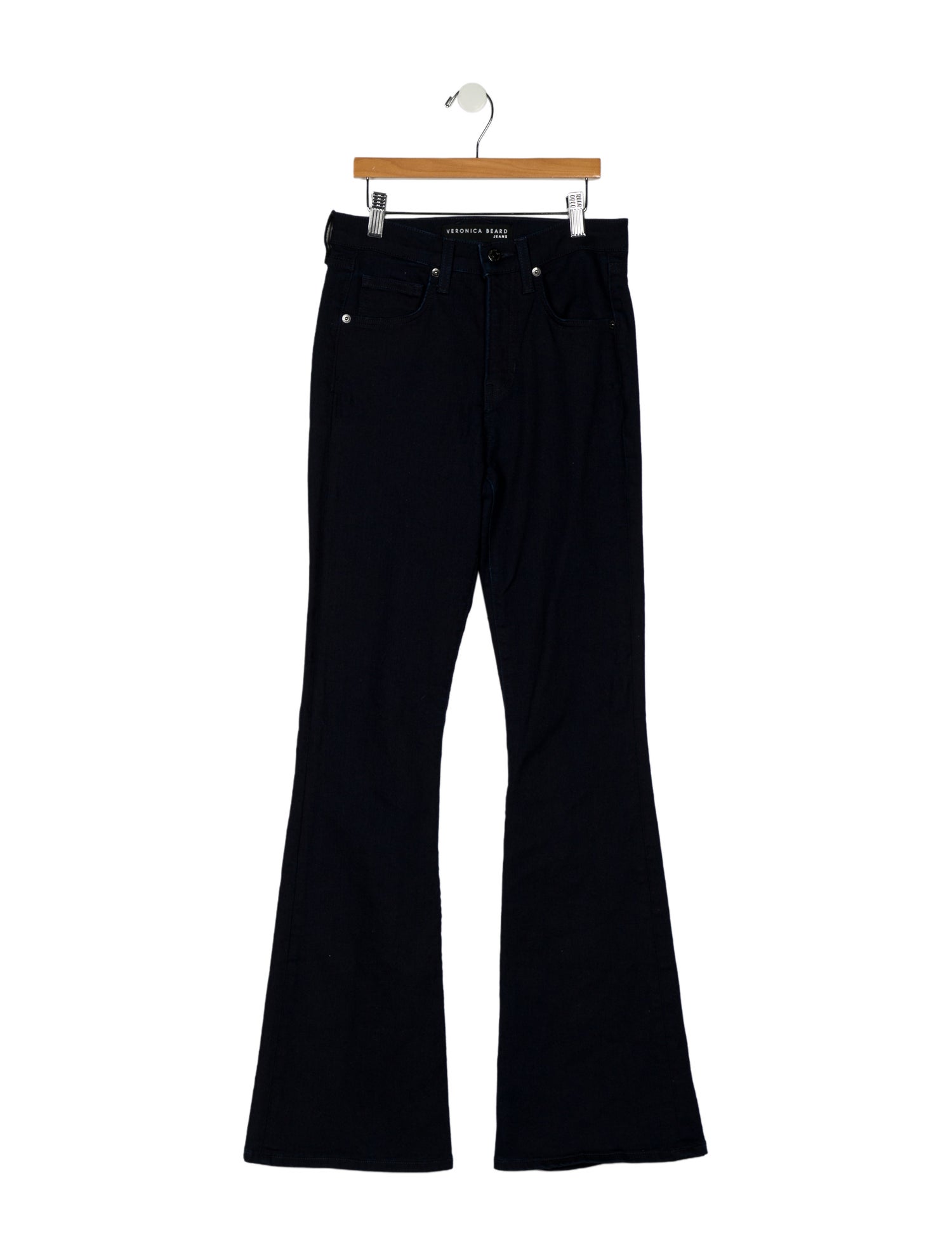 Veronica Beard High-Rise Wide Leg Jeans