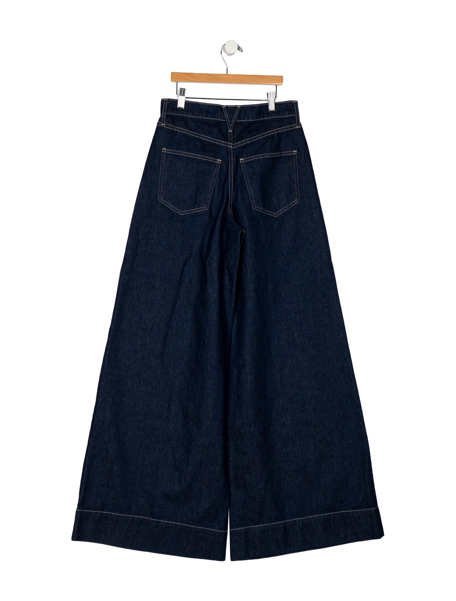 Veronica Beard High-Rise Wide Leg Jeans