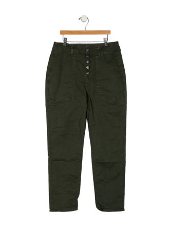 Veronica Beard High-Rise Straight Leg Jeans