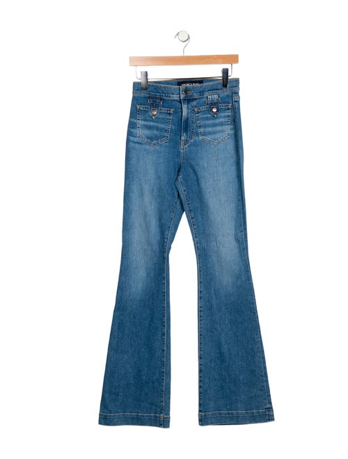 Veronica Beard High-Rise Wide Leg Jeans