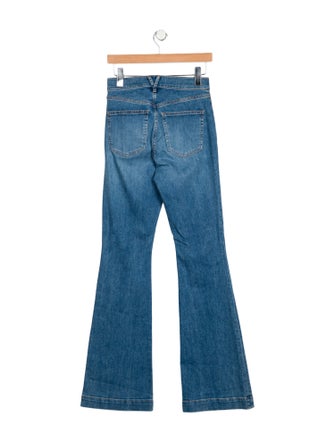 Veronica Beard High-Rise Wide Leg Jeans