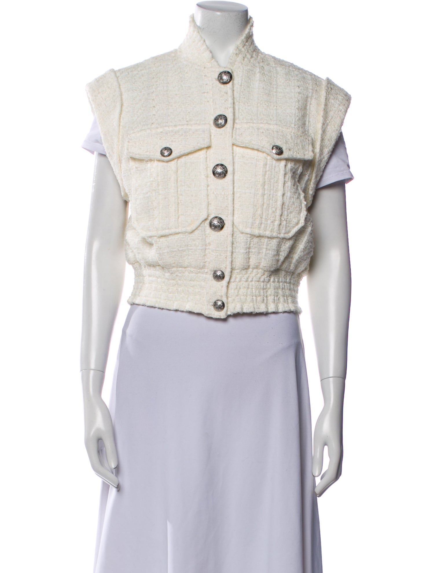 Veronica Beard Plaid Print Vest