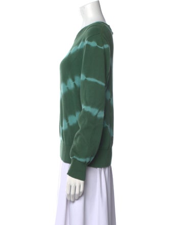 Veronica Beard Tie-Dye Print Crew Neck Sweatshirt