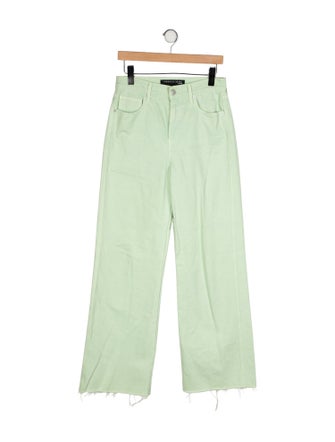 Veronica Beard High-Rise Wide Leg Jeans