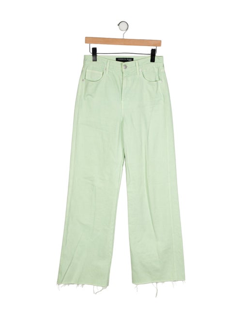 Veronica Beard High-Rise Wide Leg Jeans