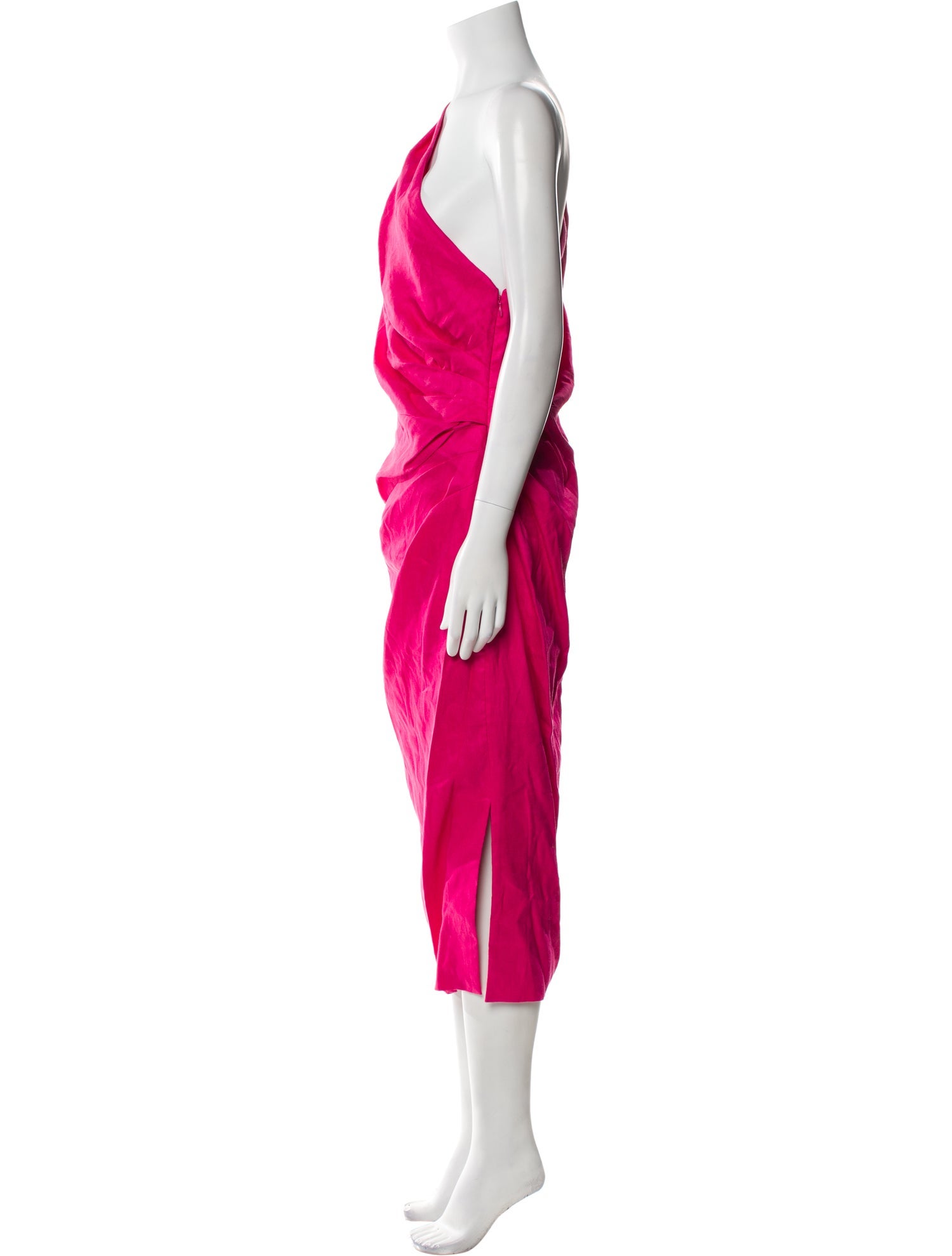 Veronica Beard One-Shoulder Long Dress