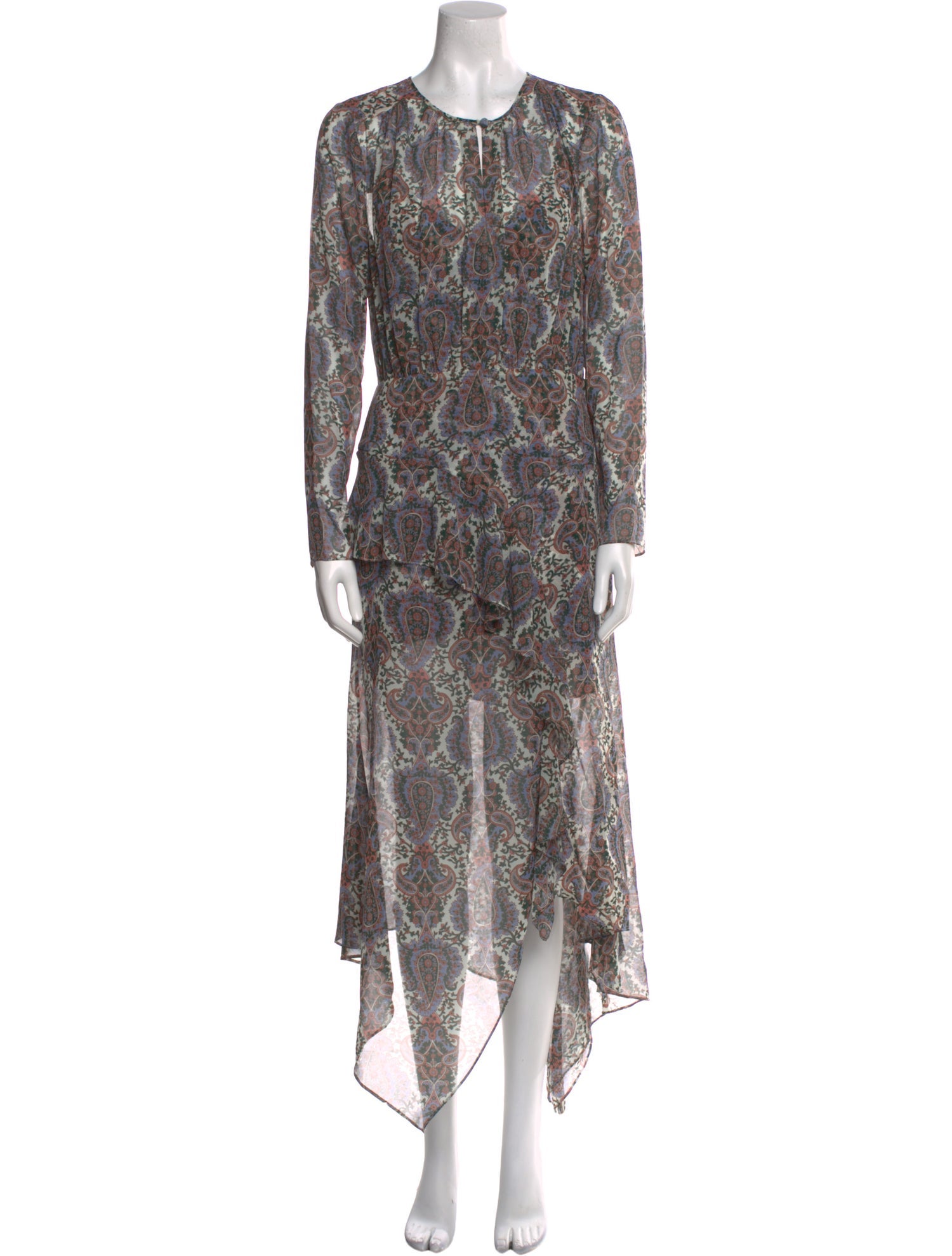Veronica Beard Paisley Print Long Dress w/ Tags