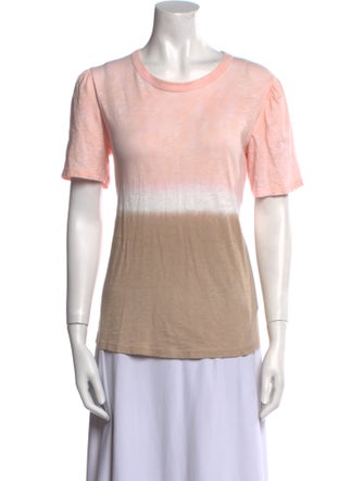 Veronica Beard Scoop Neck Short Sleeve T-Shirt