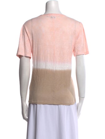 Veronica Beard Scoop Neck Short Sleeve T-Shirt