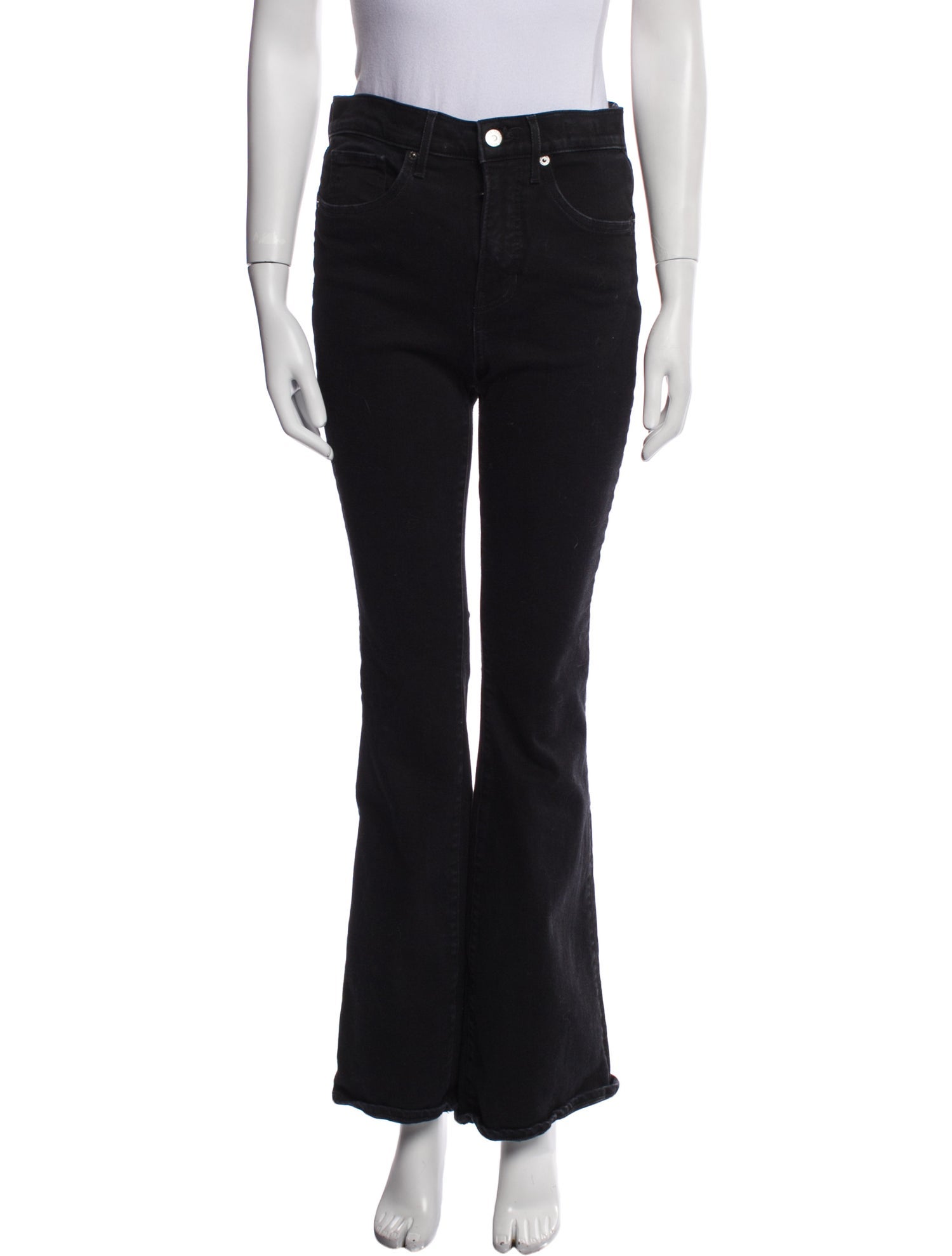Veronica Beard Mid-Rise Wide Leg Jeans