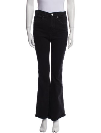 Veronica Beard Mid-Rise Wide Leg Jeans