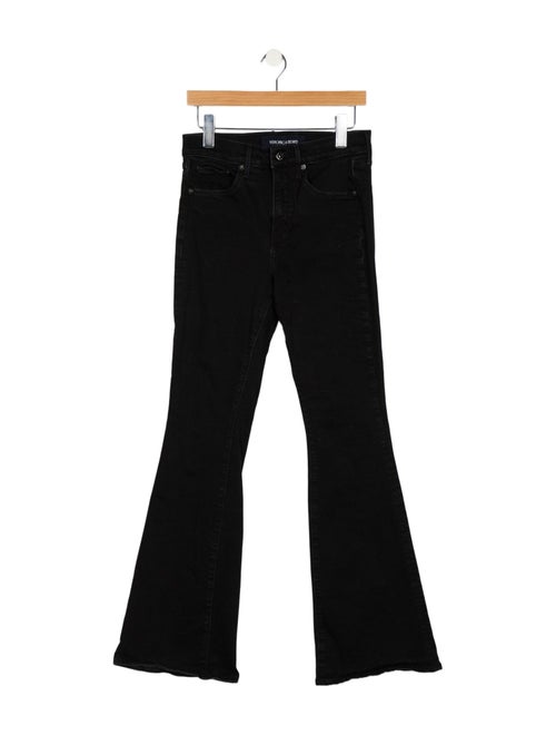 Veronica Beard Mid-Rise Wide Leg Jeans