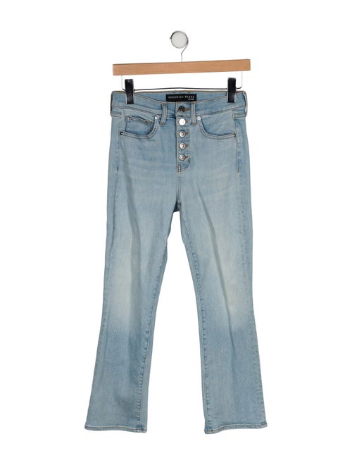Veronica Beard Mid-Rise Straight Leg Jeans