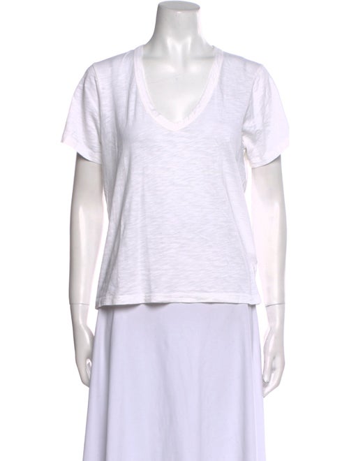 Veronica Beard V-Neck Short Sleeve T-Shirt