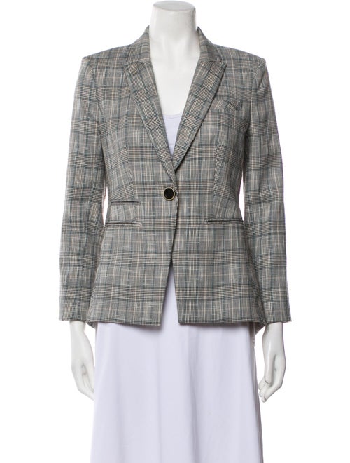 Veronica Beard Plaid Print Blazer