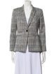 Veronica Beard Plaid Print Blazer