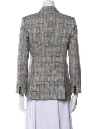 Veronica Beard Plaid Print Blazer