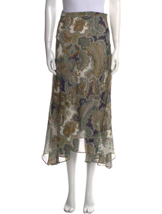Veronica Beard Silk Midi Length Skirt