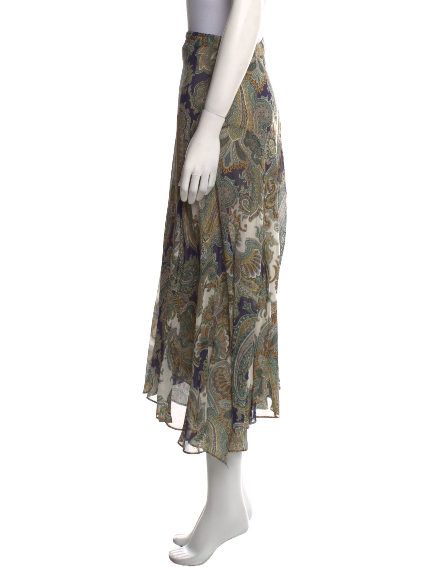 Veronica Beard Silk Midi Length Skirt