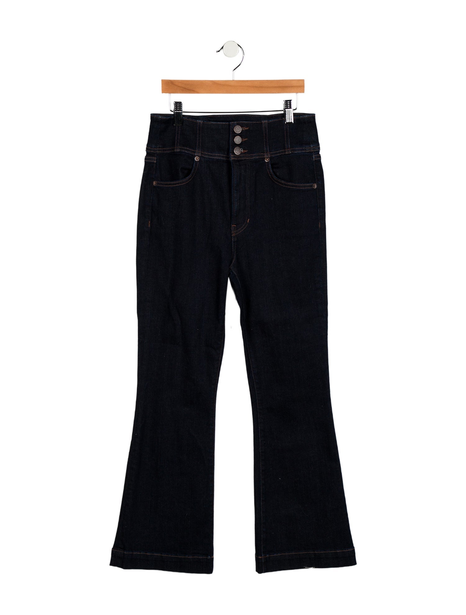 Veronica Beard Low-Rise Straight Leg Jeans