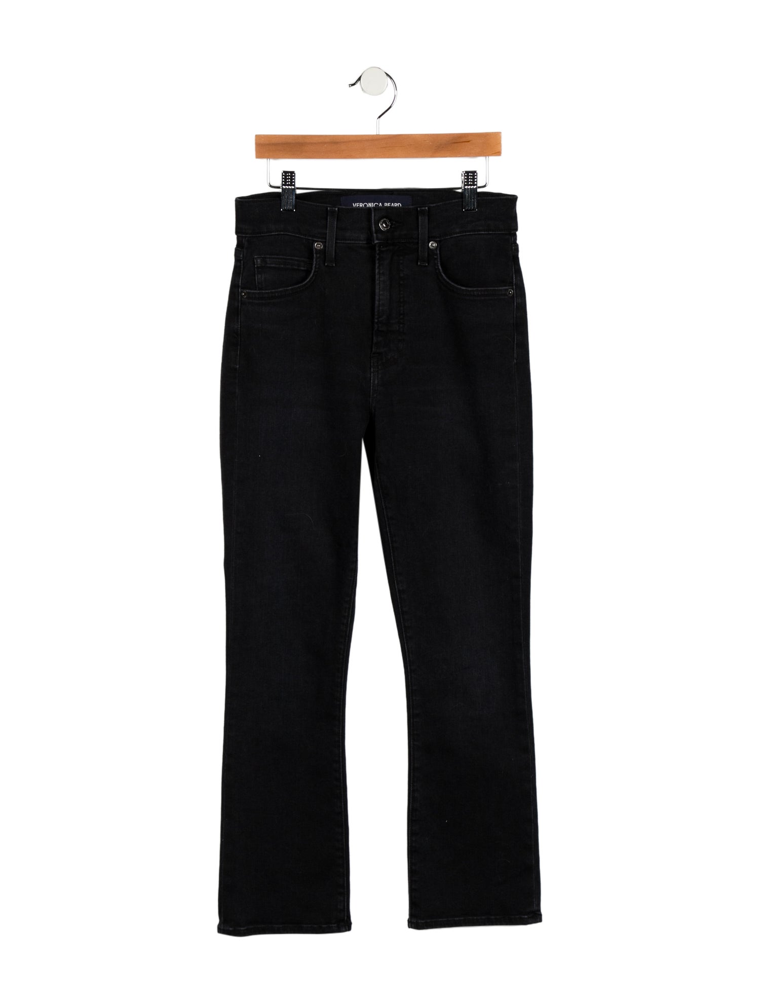 Veronica Beard Low-Rise Straight Leg Jeans