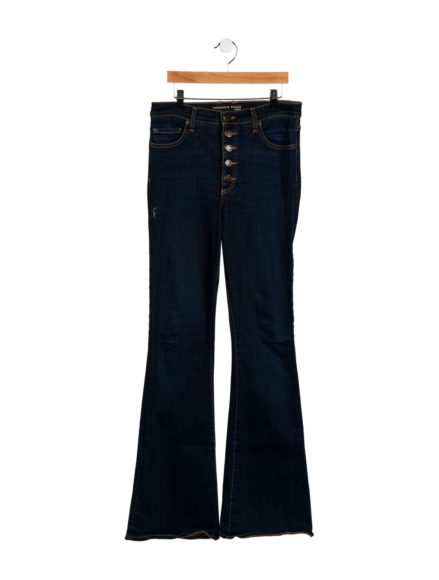 Veronica Beard High-Rise Wide Leg Jeans