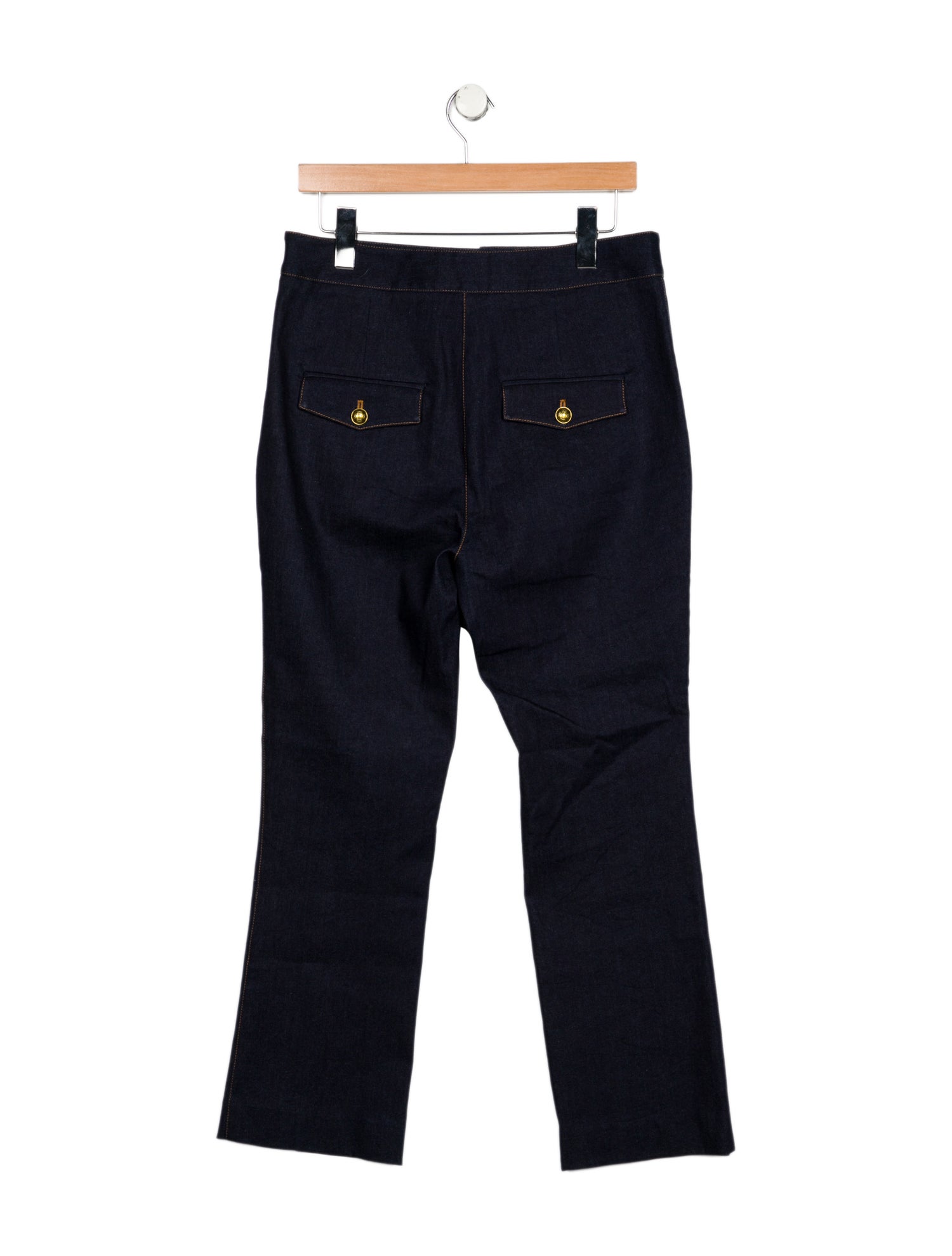 Veronica Beard High-Rise Straight Leg Jeans