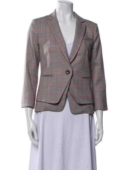 Veronica Beard Plaid Print Blazer