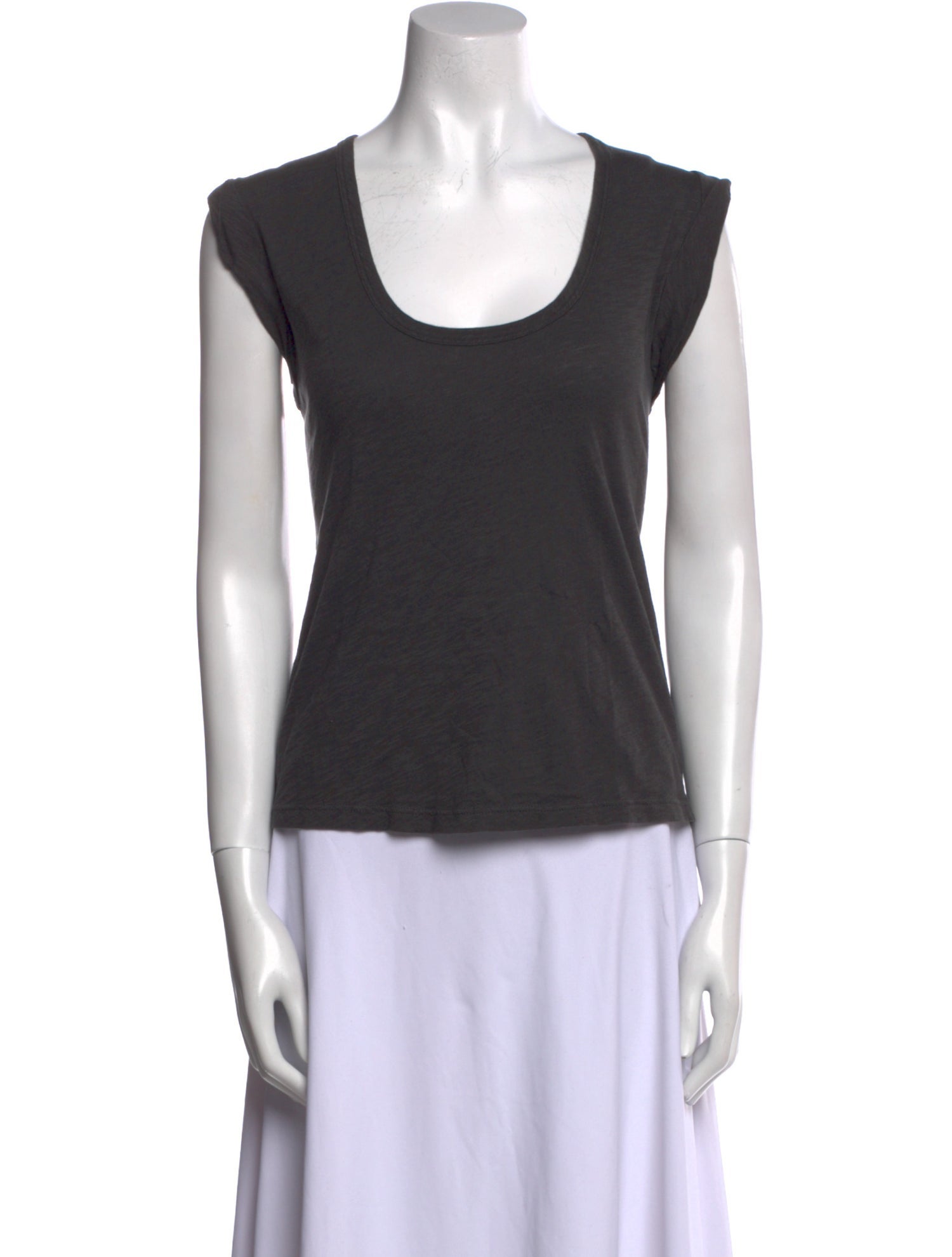 Veronica Beard Scoop Neck Short Sleeve T-Shirt