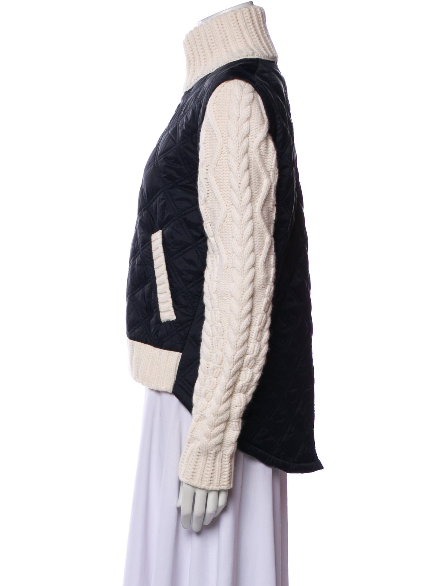 Veronica Beard Wool Colorblock Pattern Bomber Jacket