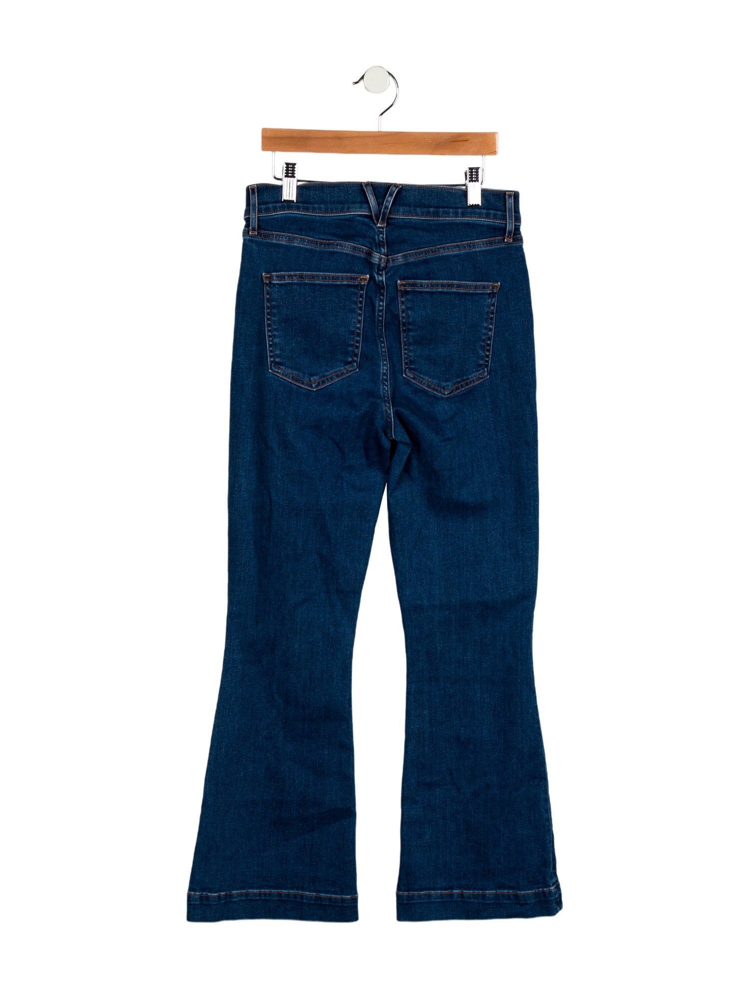 Veronica Beard Mid-Rise Wide Leg Jeans