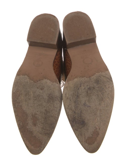 Veronica Beard Embossed Leather Chelsea Boots