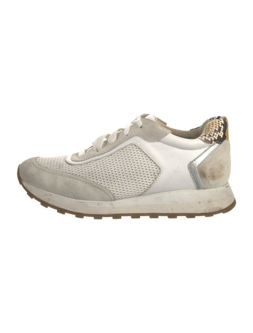 Veronica Beard Mesh Colorblock Pattern Sneakers